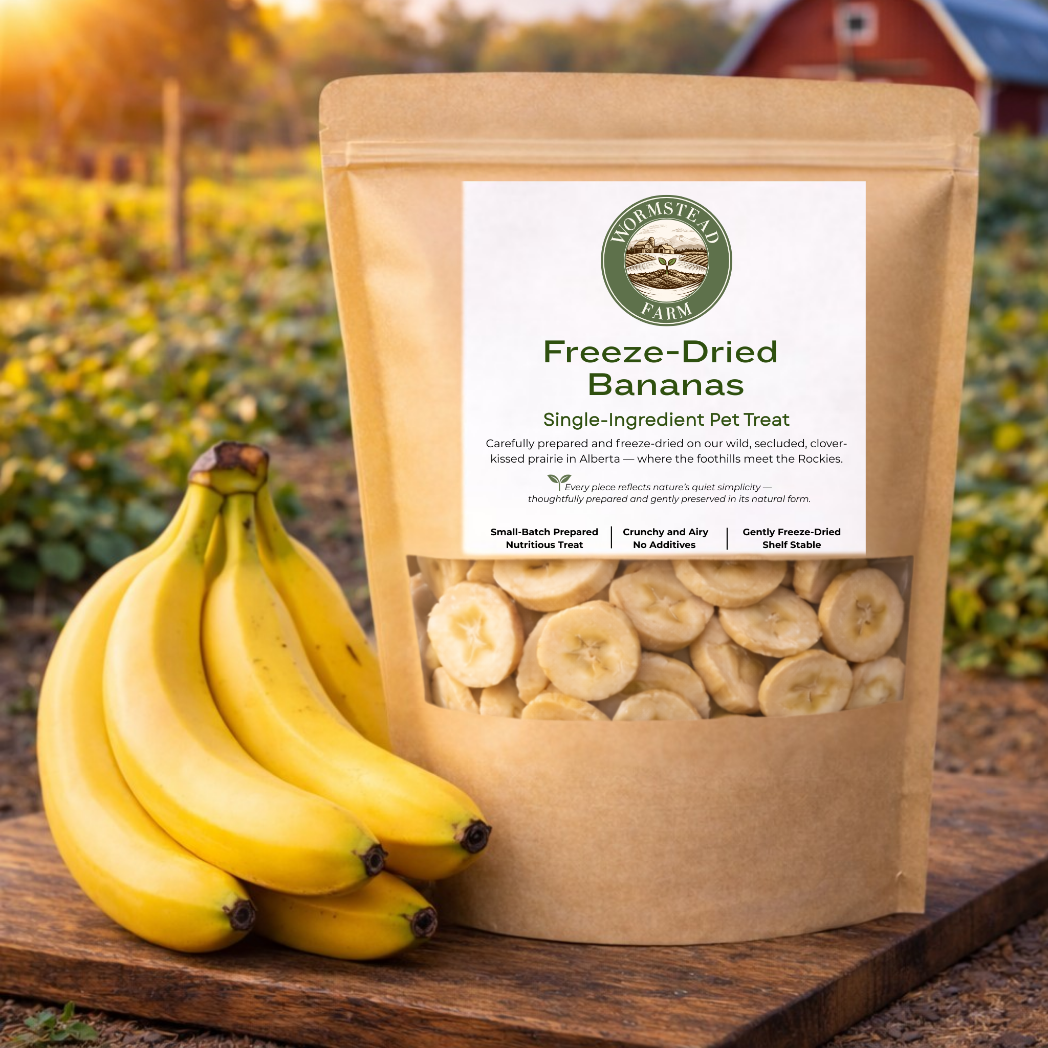 Banana Freeze - Dried 40g - Wormstead Farm